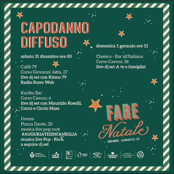 A Ruvo di Puglia il Capodanno Diffuso: ecco gli eventi A Ruvo di Puglia il Capodanno Diffuso: ecco gli eventi