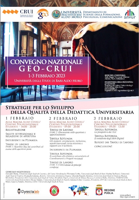 A Bari il Convegno “Strategie per lo sviluppo della qualità della didattica universitaria”