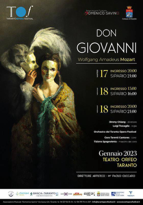 “Don Giovanni” di W. A. Mozart il 17 e 18 gennaio a Taranto
