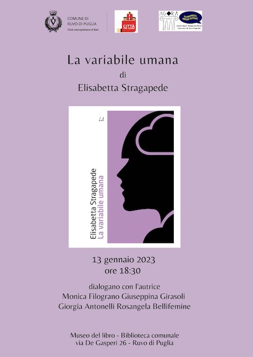 ‘La variabile umana’ di Elisabetta Stragapede; la presentazione a Ruvo di Puglia