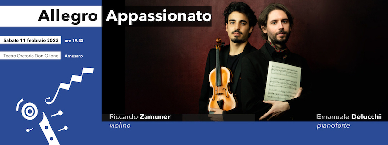 Arnesano, “Allegro Appassionato” con Riccardo Zamuner ed Emanuele Delucchi