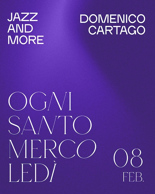 Trani, “Jazz and more”: concerto di Domenico Cartago