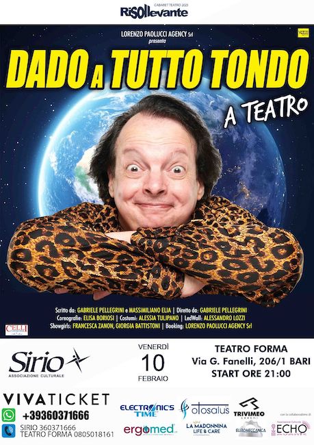 Bari, Dado al Risollevante Cabaret Teatro 2023 Bari, Dado al Risollevante Cabaret Teatro 2023