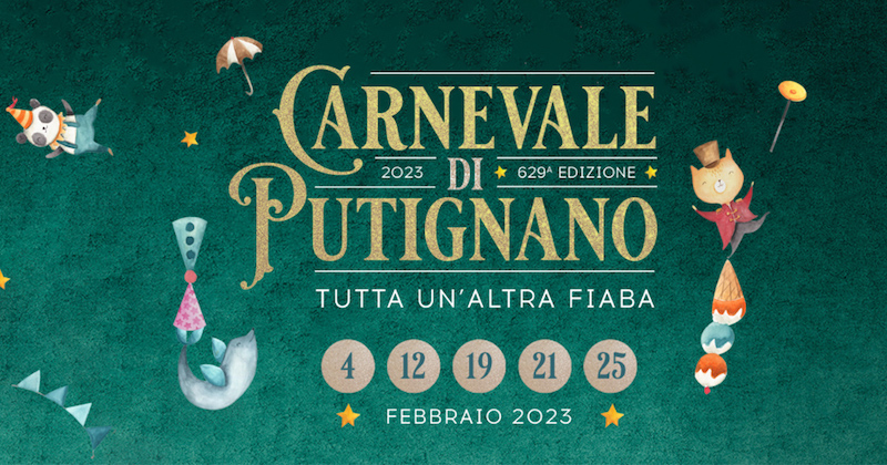 Carnevale di Putignano 2023, gli eventi in programma