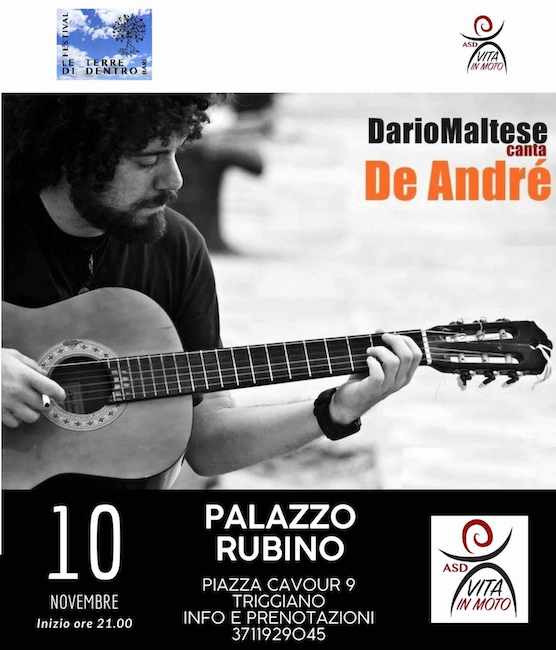 Triggiano, “Dario Maltese canta De Andrè”: il concerto della band I Maltesi
