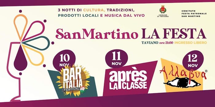 “San Martino 2023. La Festa” a Taviano dal 10 al 12 Novembre “San Martino 2023. La Festa” a Taviano dal 10 al 12 Novembre