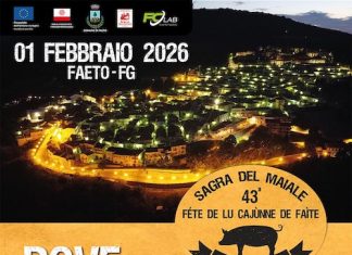 Sagra del Maiale di Faeto: il primo febbraio la 43esima edizione