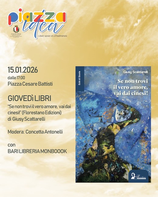 “Piazza Idea – Liberi spazi di cittadinanza”, gli appuntamenti dal 15 al 18 gennaio a Bari