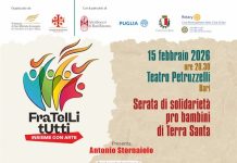 “Fratelli tutti insieme con arte” il 15 febbraio a Bari