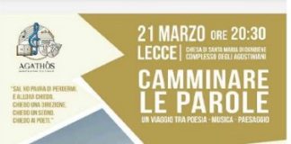 “Camminare le parole” con Filippo Lanzi e Alessandro Saturno a Lecce