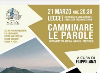 “Camminare le parole” con Filippo Lanzi e Alessandro Saturno a Lecce