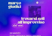Bari, Marco Giudici domani all’Officina degli Esordi