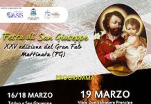 Mattinata, Gran Falò di San Giuseppe: la 25esima edizione