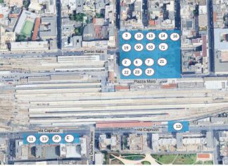 Bari, riqualificazione piazza Moro: da oggi il cantiere si sposta nella porzione sud