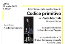 Lecce, “Codice primitivo” di Paola Maritati: domani la presentazione