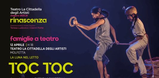 Molfetta, per Famiglie a Teatro il 12 aprile va in scena “Toc Toc”