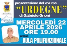 “Urdegne” di Gabriele Gnoni, oggi la presentazione a Neviano