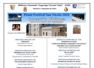 Bari, “Concerti in Biblioteca”: dal 22 aprile la Stagione 2026