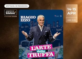 Biagio Izzo in “L’arte della truffa” a Bitritto