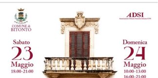 “Bitonto Cortili Aperti” il 23 e 24 maggio 2026