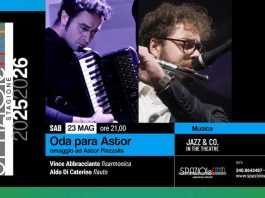 “Oda para Astor”: a Spaziolearti concerto di Vince Abbracciante e Aldo Di Caterino