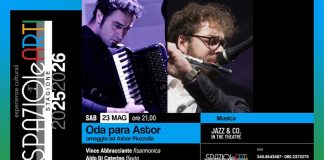 “Oda para Astor”: a Spaziolearti concerto di Vince Abbracciante e Aldo Di Caterino