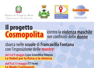 Francavilla Fontana, progetto Cosmopolita: le mostre contro la violenza di genere nelle scuole