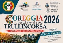 Coreggia 2026 Trullincorsa & Family Run il 2 giugno ad Alberobello