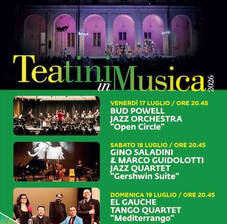 “Teatini in Musica”: Gino Saladini e Marco Guidolotti Jazz Quartet in “Gershwin Suite”