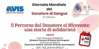 Monte Sant’Angelo, domani il Convegno per la Giornata Mondiale del Donatore
