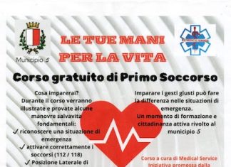 Le tue mani per la vita”: corso gratuito di primo soccorso del Municipio V di Bari