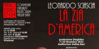 A Noicattaro va in scena “La zia d’America” di Sciascia con Paolo Panaro