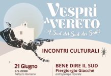 “Vespri a Vereto” al via oggi gli incontri culturali a Patù