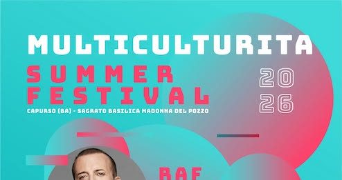 Multiculturita Summer Festival a Capurso dal 16 al 18 luglio 2026