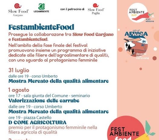 FestambienteSud dal 31 luglio al 3 agosto a Vico del Gargano