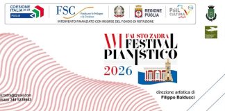 Festival Pianistico Fausto Zadra dal 27 agosto al 14 settembre a Corato