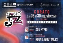 Festival GustoJazz a Corato dal 26 al 30 agosto 2026