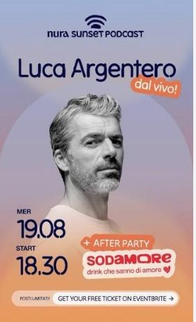 Monopoli, Luca Argentero al Nura Sunset Podcast