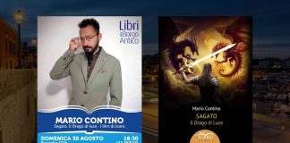 A Bisceglie domani Mario Contino presenta “Sagato. Il Drago di luce”