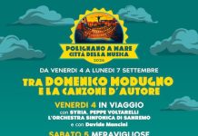 A Polignano a Mare dal 4 al 7 settembre “Tra Domenico Modugno e la canzone d’autore”