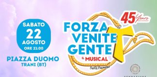 “Forza Venite Gente” in scena a Trani