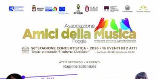 Stagione concertistica degli Amici della Musica di Foggia: dal 6 ottobre al 15 dicembre la 56esima edizione