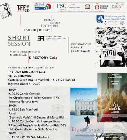 Trani Film Festival torna al Castello Svevo con il Director’s CuLt