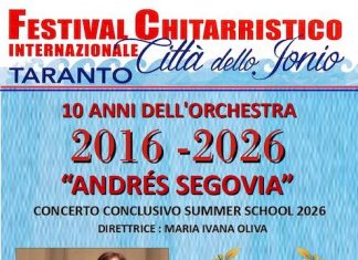 Festival Chitarristico Internazionale “Città dello Jonio”: l’evento finale
