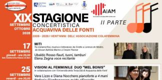 Acquaviva delle Fonti, Stagione Concertistica dell’Associazione Colafemmina