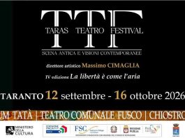 Taras Teatro Festival di Taranto: dal 12 settembre al 16 ottobre la quarta edizione