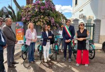 Terlizzi, inaugurata in Piazza Europa la ciclostazione del bike sharing STEP
