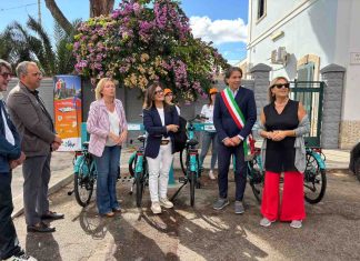 Terlizzi, inaugurata in Piazza Europa la ciclostazione del bike sharing STEP