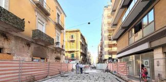 Bari, via Manzoni: proseguono i lavori di pavimentazioni e marciapiedi