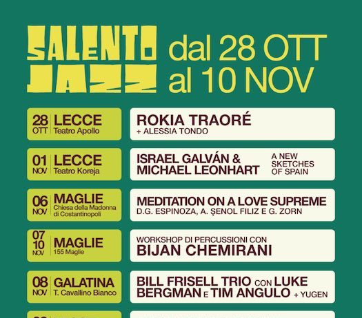 Salento Jazz dal 28 ottobre al 10 novembre 2026